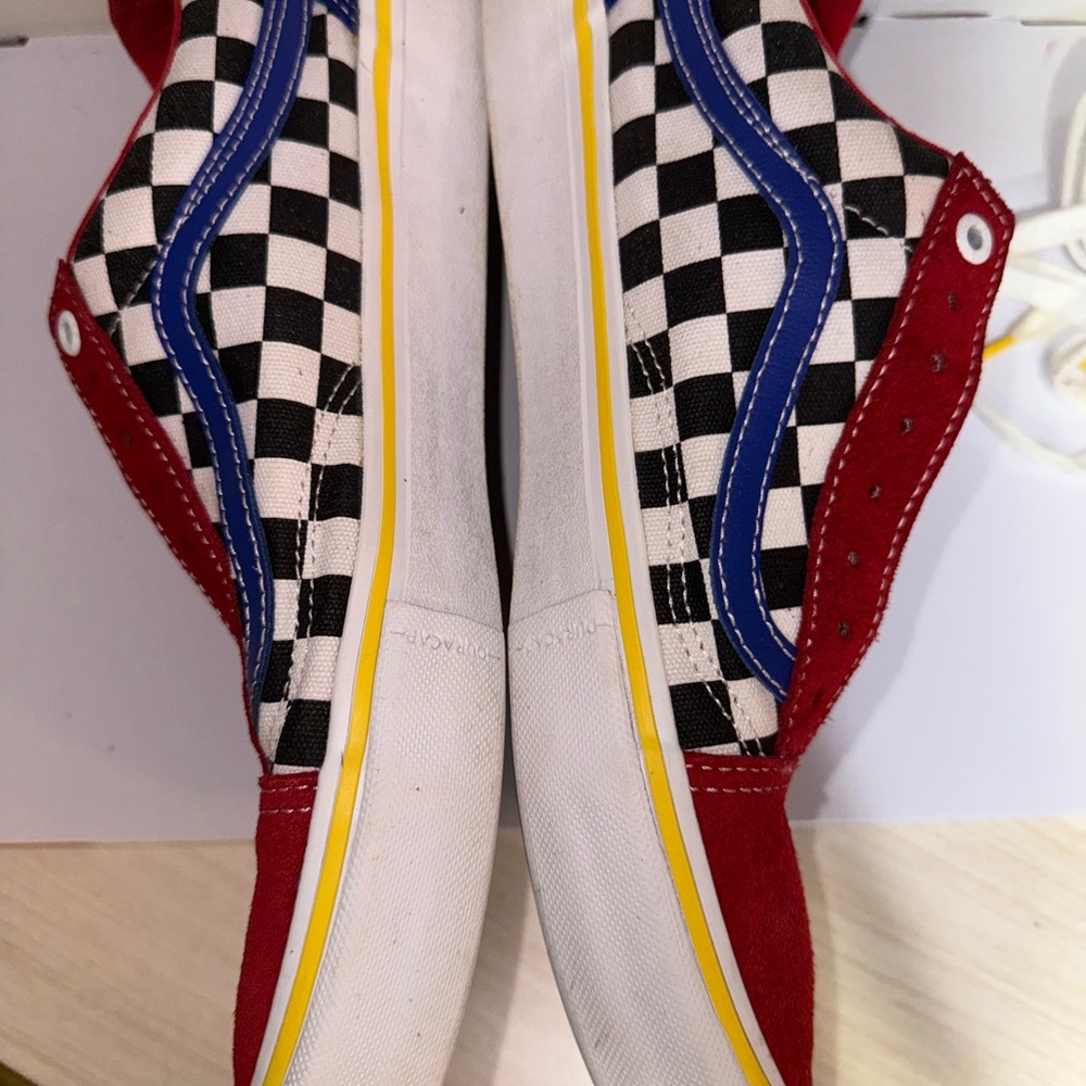 Vans Black and White Checkered Sneakers - Picture 6 of 8